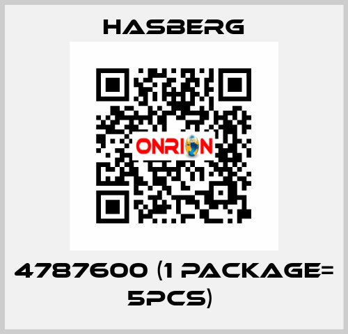 4787600 (1 Package= 5pcs)  Hasberg