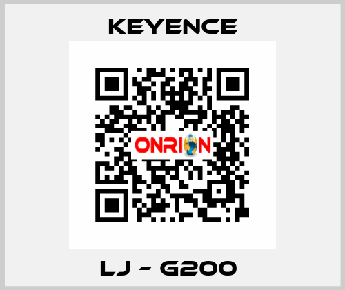 LJ – G200  Keyence