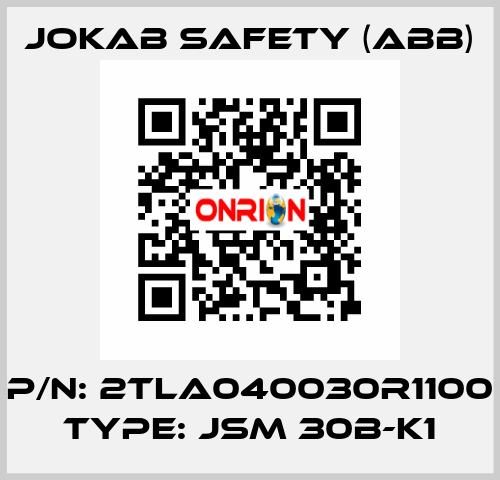 P/N: 2TLA040030R1100 Type: JSM 30B-K1 Jokab Safety (ABB)