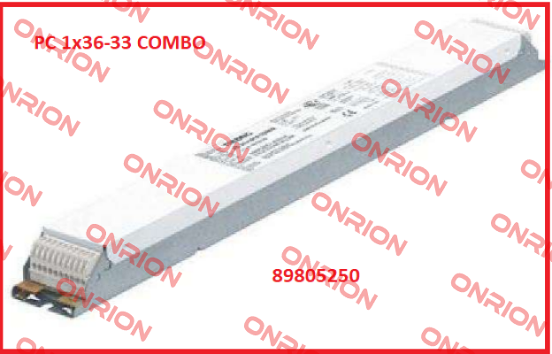 P/N: 89805250 Type: PC 1x36-33 COMBO Tridonic