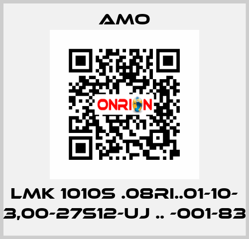 LMK 1010S .08RI..01-10- 3,00-27S12-UJ .. -001-83 Amo