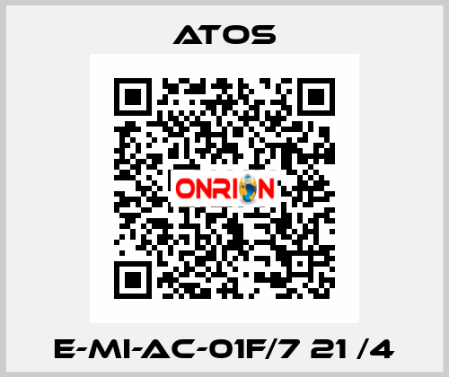 E-MI-AC-01F/7 21 /4 Atos