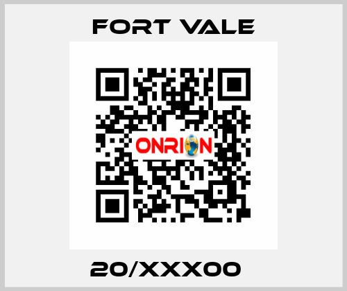 20/XXX00   Fort Vale