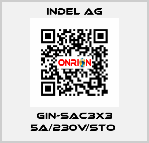 GIN-SAC3x3 5A/230V/STO  INDEL AG