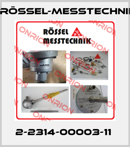 2-2314-00003-11  Rössel-Messtechnik