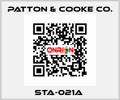 STA-021A  Patton & Cooke Co.