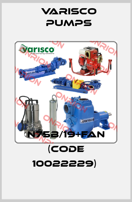  N75B/19+FAN (code 10022229)  Varisco pumps