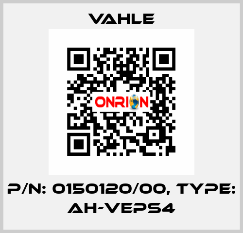 P/n: 0150120/00, Type: AH-VEPS4 Vahle