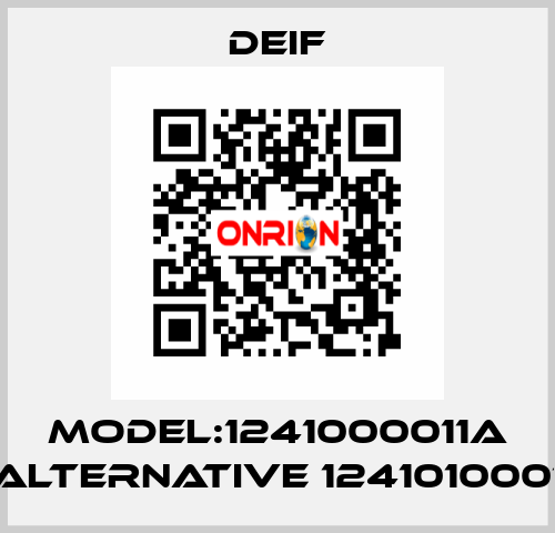 Model:1241000011A alternative 1241010001 Deif