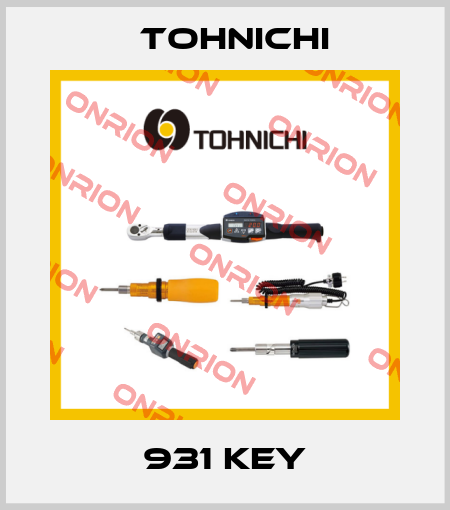 931 KEY Tohnichi