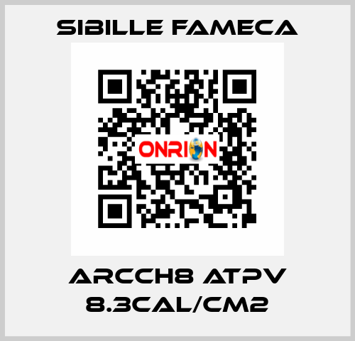 ARCCH8 ATPV 8.3CAL/CM2 Sibille Fameca