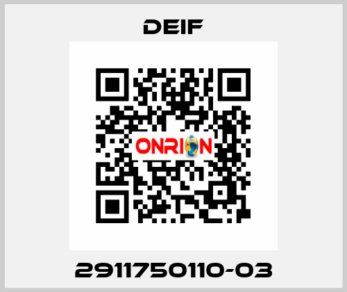 2911750110-03 Deif