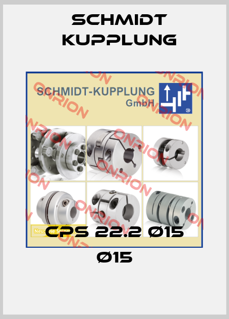 CPS 22.2 ø15 ø15 Schmidt Kupplung