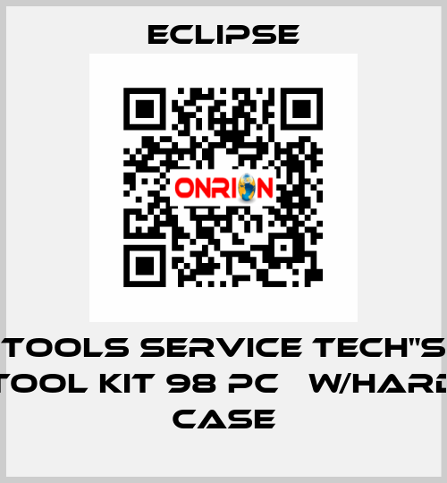 TOOLS SERVICE TECH"S TOOL KIT 98 PC   w/HARD CASE Eclipse