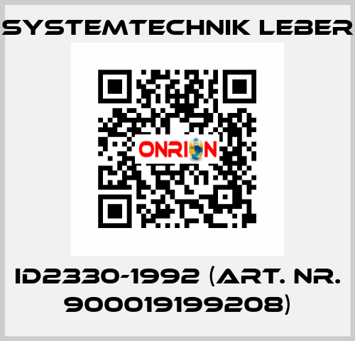 ID2330-1992 (art. nr. 900019199208) Systemtechnik LEBER