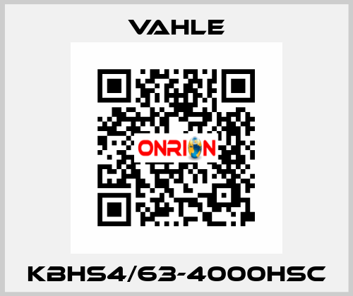 KBHS4/63-4000HSC Vahle