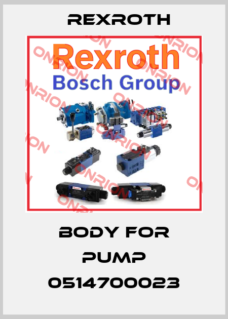 Body for pump 0514700023 Rexroth