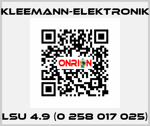 LSU 4.9 (0 258 017 025) Kleemann-Elektronik