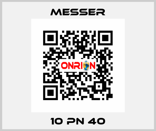 10 PN 40 Messer