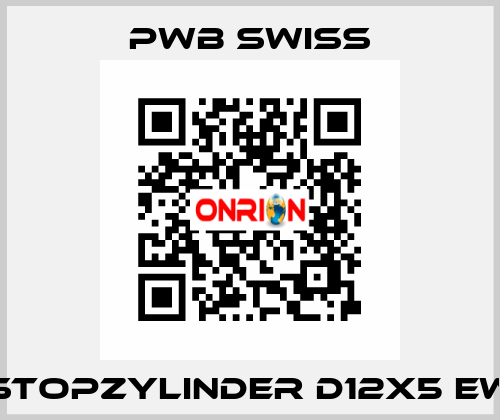 Stopzylinder D12x5 EW PWB Swiss