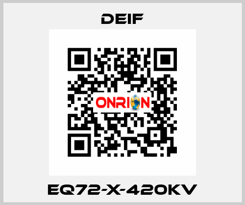 EQ72-X-420kV Deif