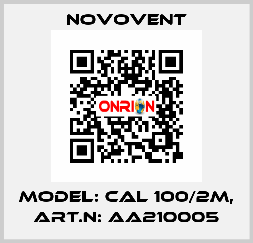 Model: CAL 100/2M, Art.N: AA210005 Novovent