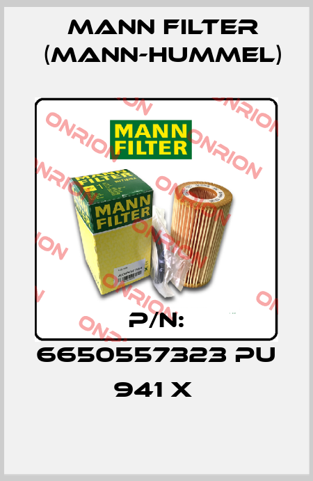 P/N: 6650557323 PU 941 X  Mann Filter (Mann-Hummel)