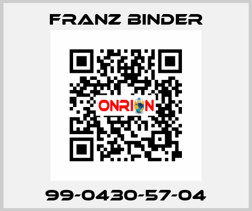 99-0430-57-04 FRANZ BINDER