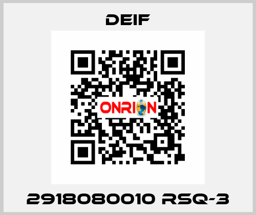 2918080010 RSQ-3 Deif
