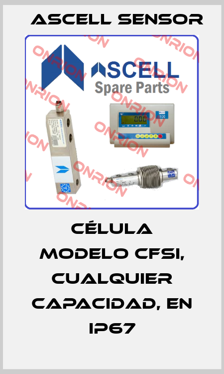 Célula modelo CFSI, cualquier capacidad, en IP67 Ascell Sensor