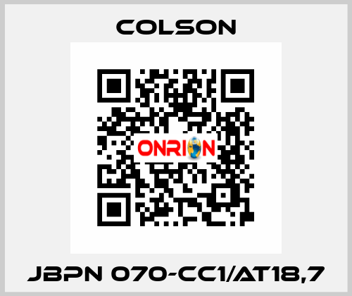 JBPN 070-CC1/AT18,7 Colson