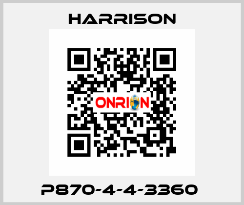 P870-4-4-3360  Harrison