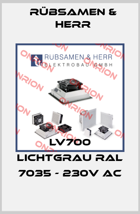 LV700 Lichtgrau RAL 7035 - 230V AC Rübsamen & Herr
