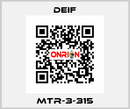 MTR-3-315 Deif