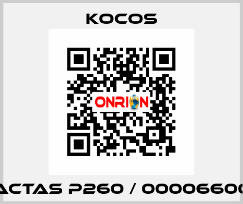 ACTAS P260 / 00006600 KoCoS