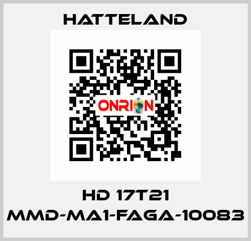 HD 17T21 MMD-MA1-FAGA-10083 HATTELAND