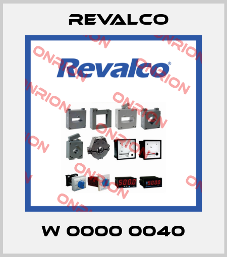 W 0000 0040 Revalco