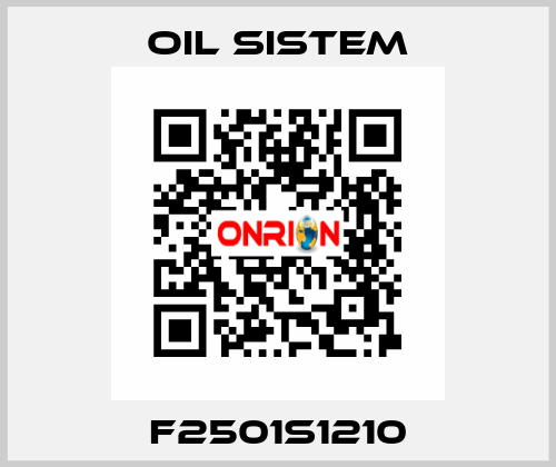 F2501S1210 Oil Sistem