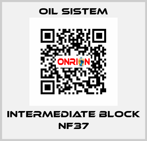 Intermediate block NF37 Oil Sistem