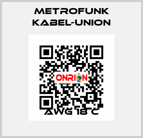 AWG 18 C METROFUNK KABEL-UNION