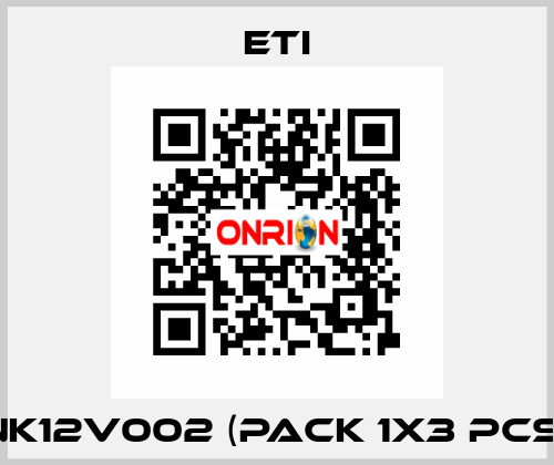 NK12V002 (pack 1x3 pcs) Eti