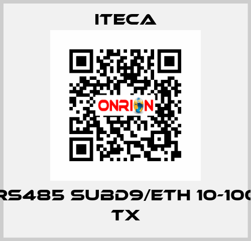 RS485 SUBD9/ETH 10-100 TX iteca