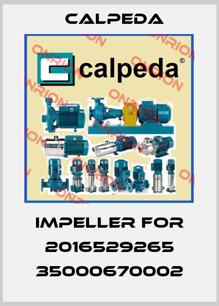 Impeller for 2016529265 35000670002 Calpeda