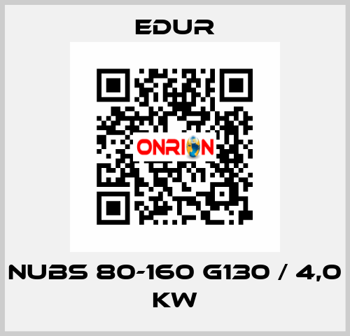 NUBS 80-160 G130 / 4,0 KW Edur