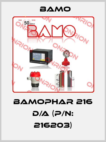 BAMOPHAR 216 D/A (P/N: 216203) Bamo