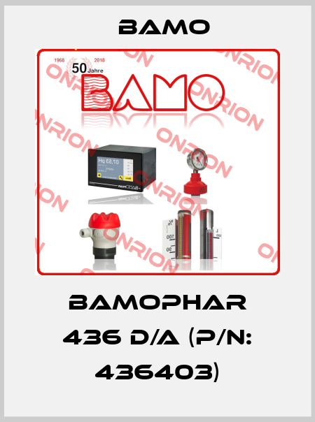 BAMOPHAR 436 D/A (P/N: 436403) Bamo