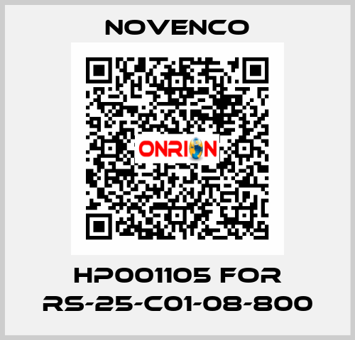 HP001105 for RS-25-C01-08-800 NOVENCO