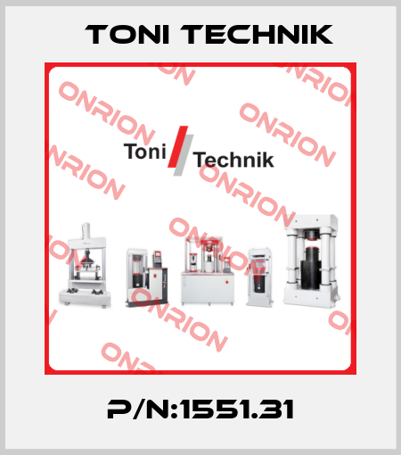 P/N:1551.31 Toni Technik