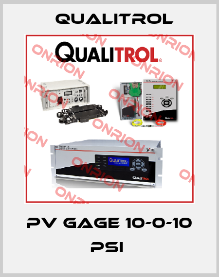 PV GAGE 10-0-10 PSI  Qualitrol