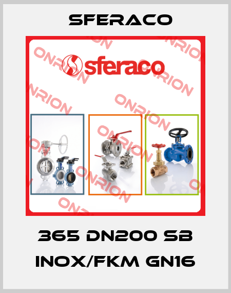 365 DN200 SB INOX/FKM GN16 Sferaco